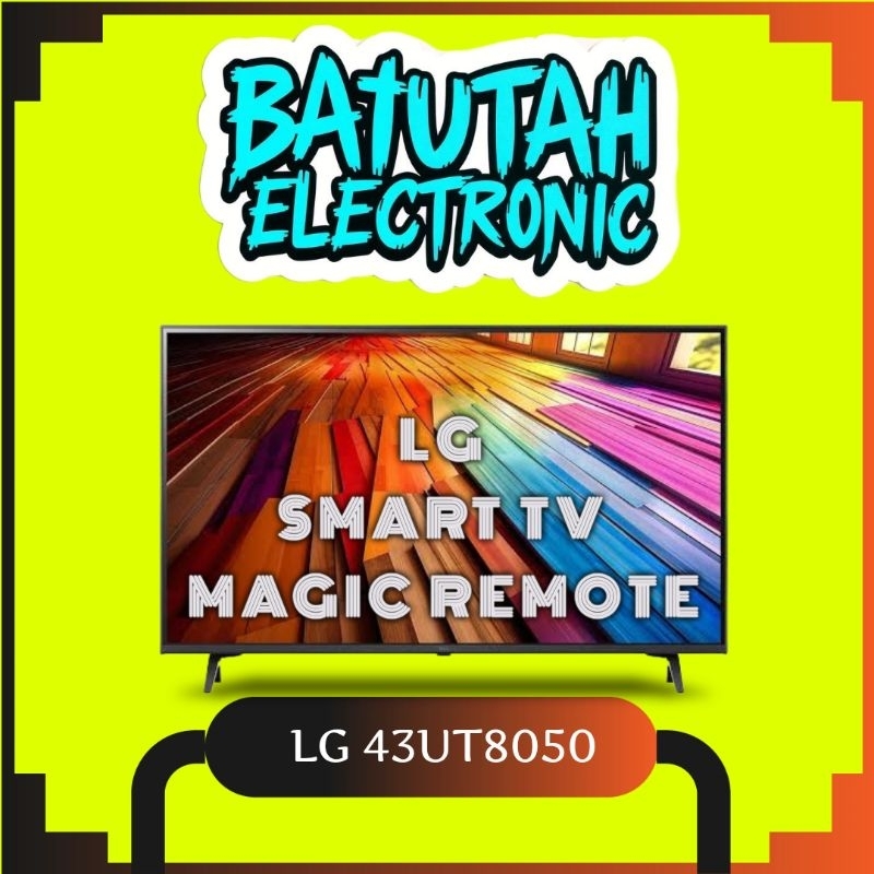 LG 43 Inch Smart TV 4K UHD UT80 43UT8050PSB / 43UT8050