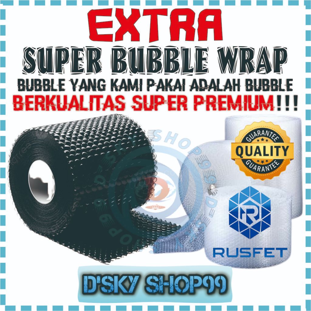 

[ D'SKY ] Super Extra Bubble Wrap Tebal Berkualitas Untuk Jaminan Keamanan Paket (BERGARANSI)