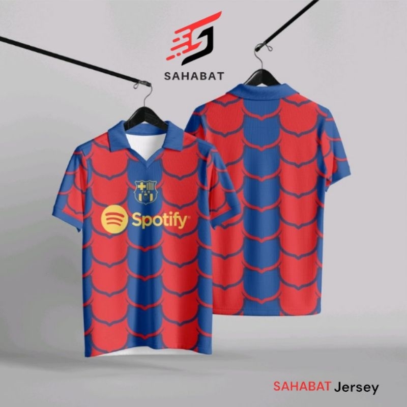 Jersey Vintage Barcelona Olahraga Sport