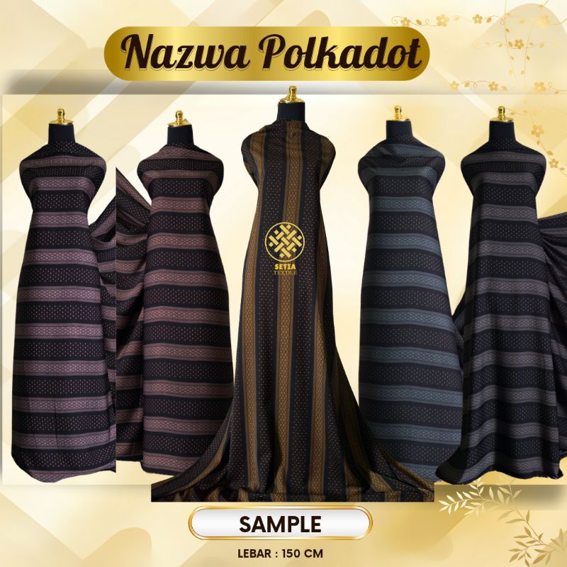 Kain Nazwa Abaya Premium || kain gamis abaya kaftan kemeja jatuh | Kain Abaya || per 0,5 meter