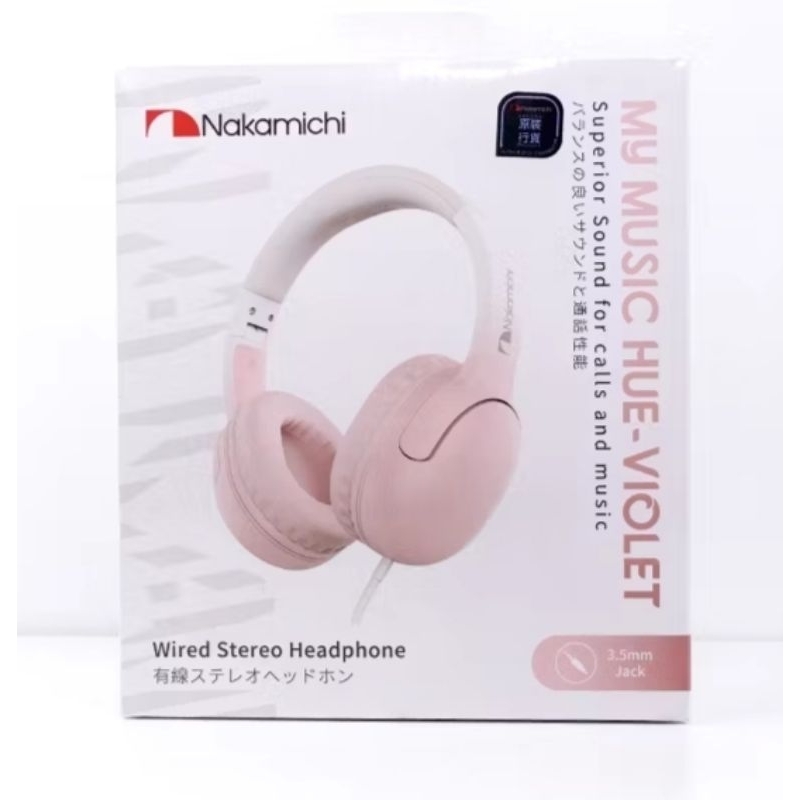 Nakamichi My Music Hue-Violet, Wired Stereo Headphone