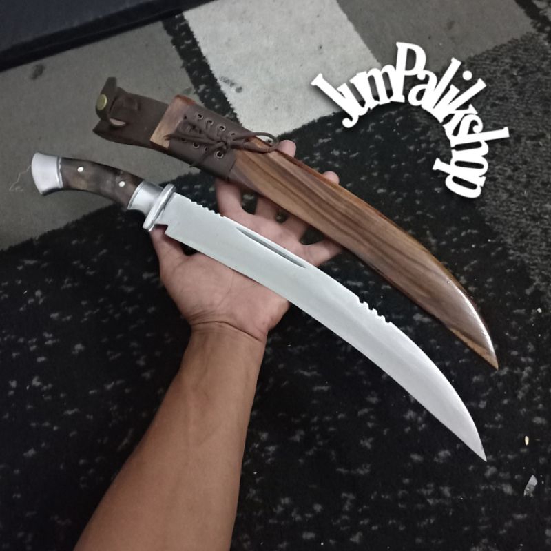 PISAU berburu kuku macan serbaguna baja per tempa