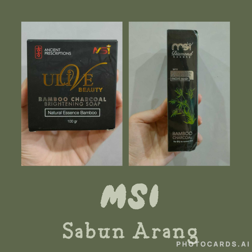 (DIJAMIN ASLI) - Ready Sabun MSI Charcoal Facial Wash Bamboo