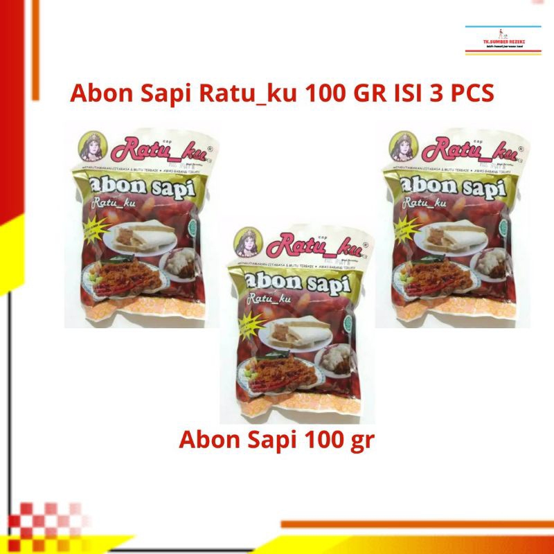 

[PAKET HEMAT ISI 3] Abon Sapi Ratu_Ku 100 Gr PROMO MURAH
