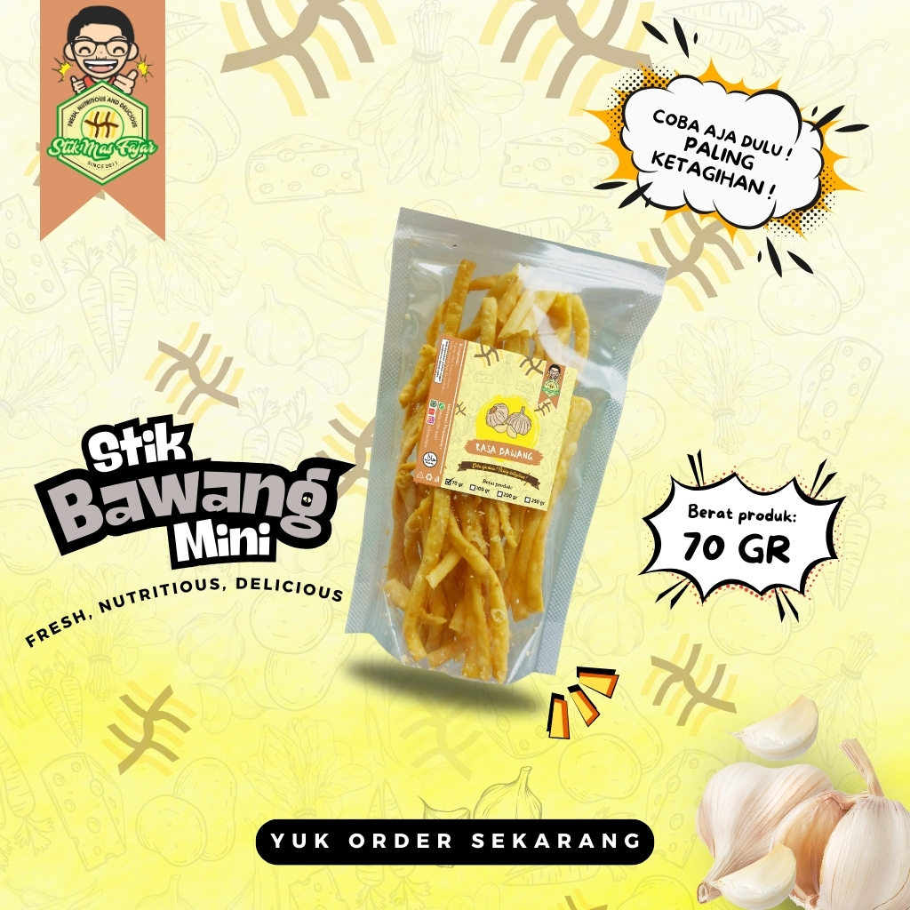 

[PLASTIK - 70 GRAM] STIK BAWANG MINI Mas Fajar - Coba aja dulu ! Paling ketagihan !