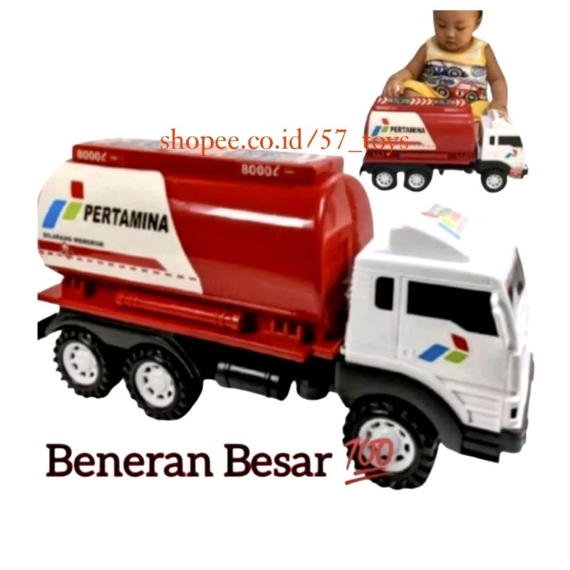 BISA COD Mainan Truk Pertamina Besar - Truk Pertamina ST2060 SNI MURAH