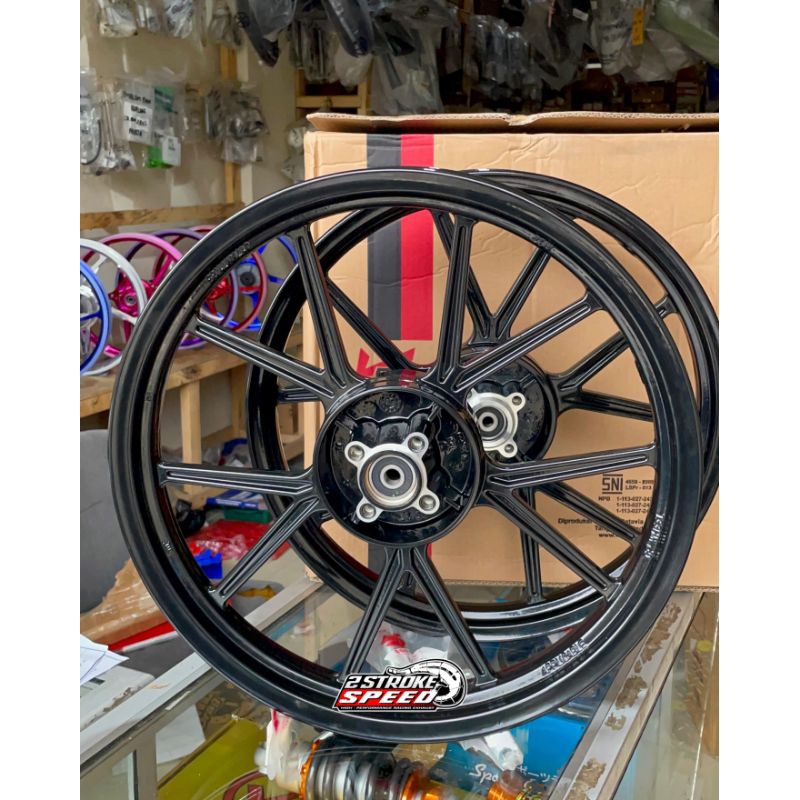VELG VROSSI GPWHEEL SATRIA 2 TAK SATRIA HIU SATRIA LUMBA DOBLE DISC CAKRAM DEPAN BELAKANG PNP ALIAS 