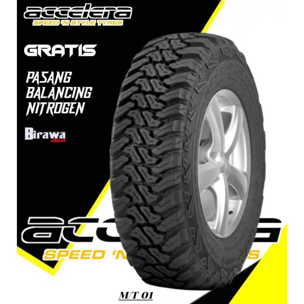 Ban Mobil Ring 20 Merk Accelera MT01 33X12,5 R20 Ban MT 33 R20 ( Gratis Pasang )