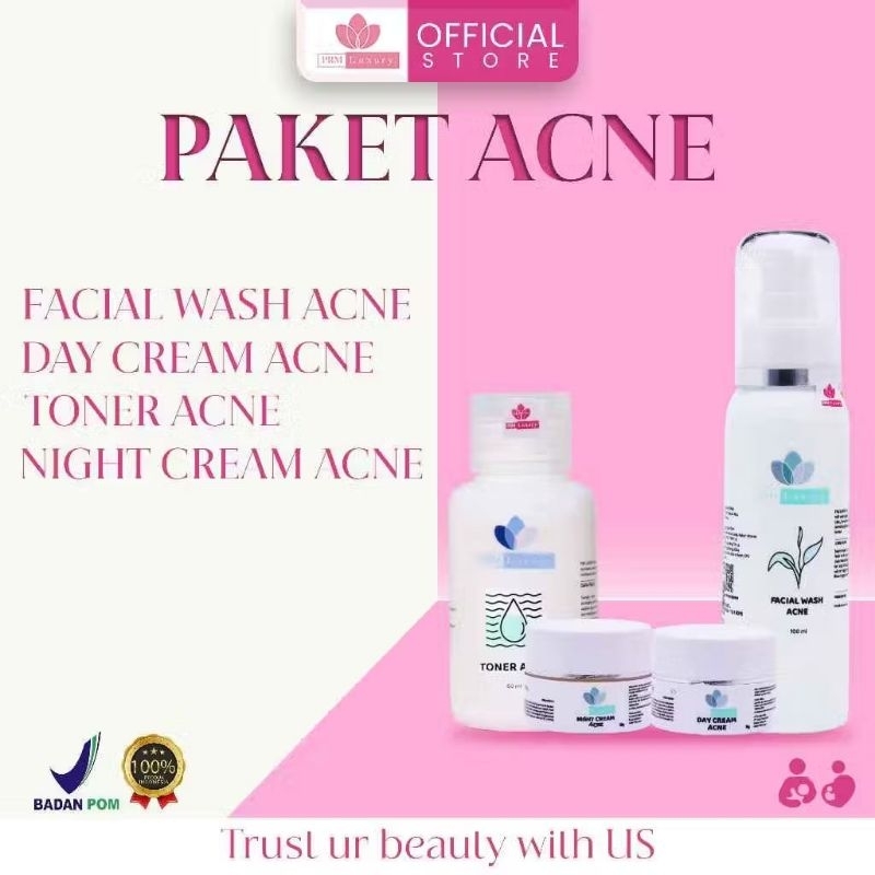 PAKET ACNE SERIES PRM LUXURY ORIGINAL(FORMULA LAMA)