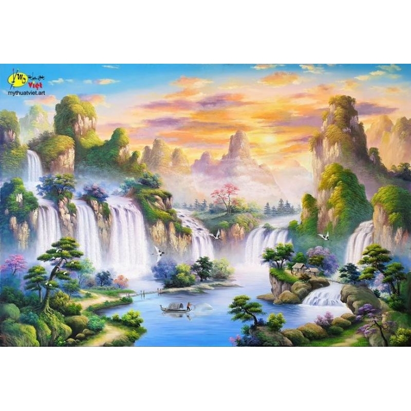 POSTER CETAK JUMBO, PEMANDANGAN ALAM, HIASAN DINDING, PEMANDANGAN ALAM, BISA COD