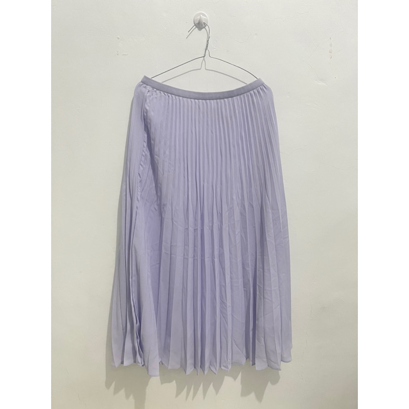 Rok Uniqlo Preloved Warna Lilac