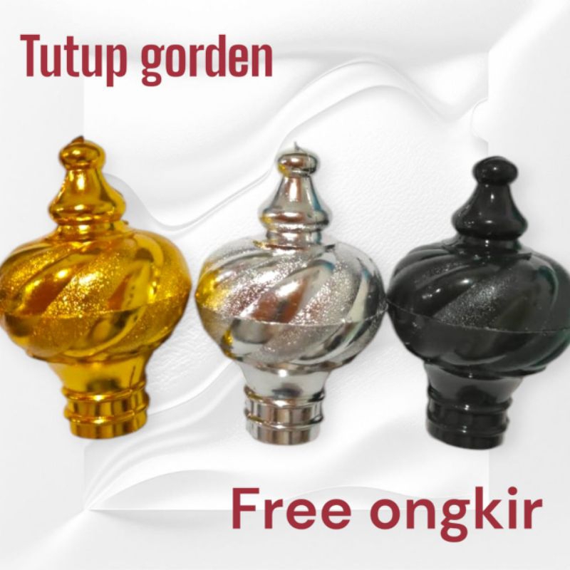 tutup tiang gorden - braket gorden - encup gorden-tutup gorden