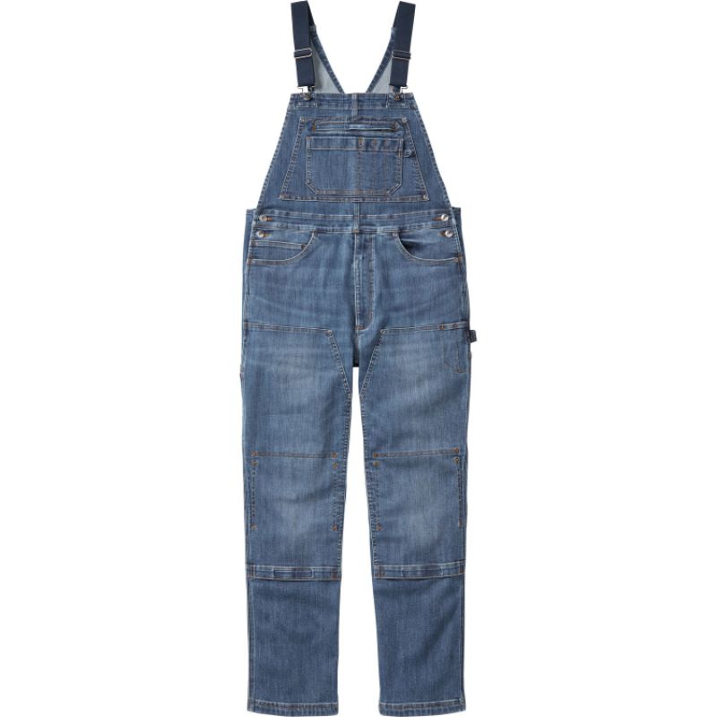 Duluth Trading Ballroom Double Flex Denim Bib Overall Fit size 40-42