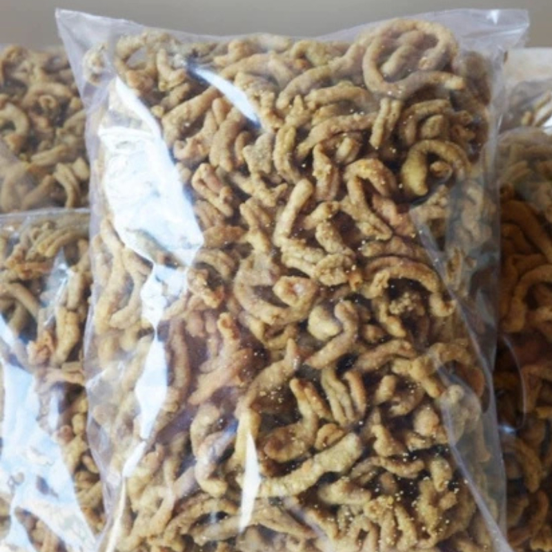 

keripik usus ayam premium enak renyah dan gurih/usus krispi