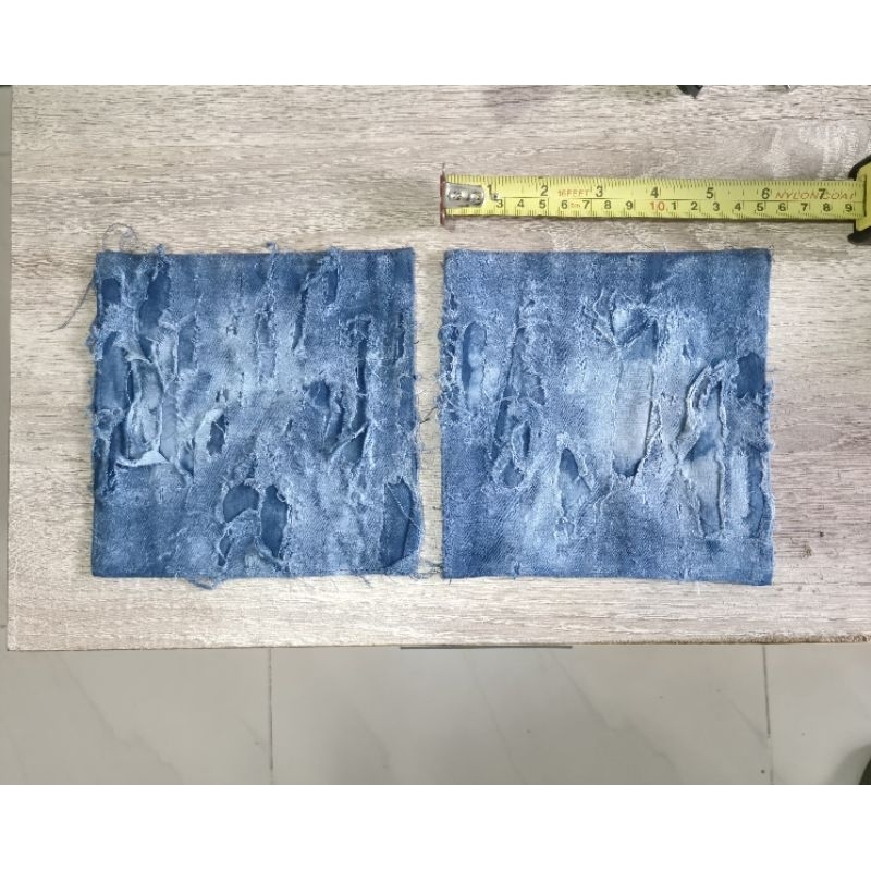 Patch Boro Sashiko Nudie 15cm x 15cm denim not Levis