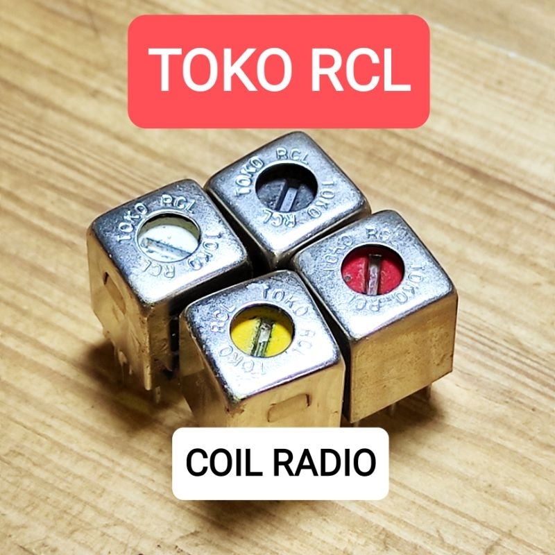Koil Radio TOKO RCL Japan Merah Putih Kuning Hitam If coil ift trafo am mw fm sw