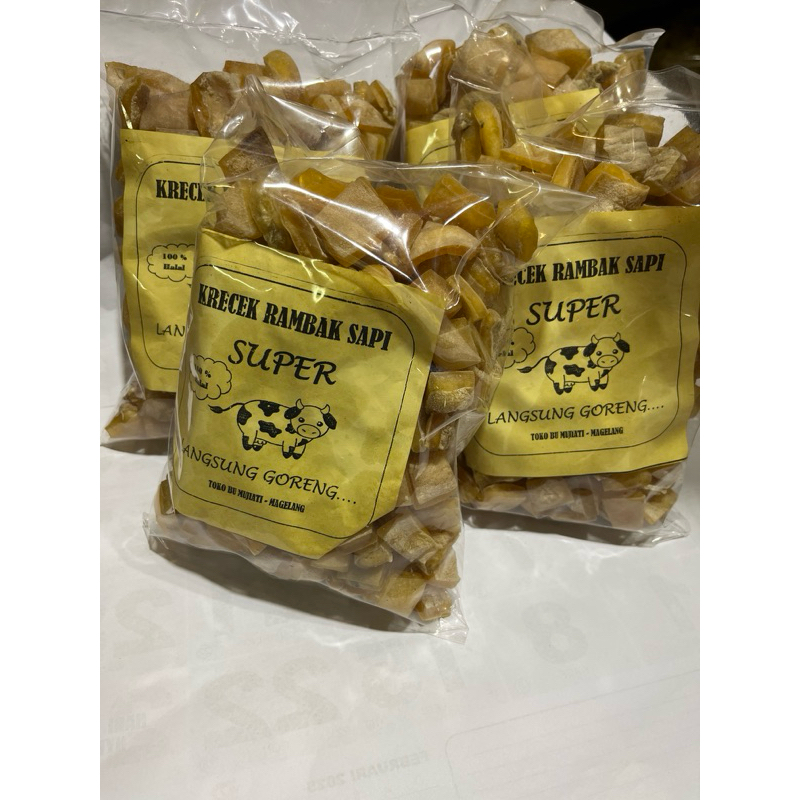 

krupuk kulit sapi mentah / rambak kulit / dorodok mentah 500 gr