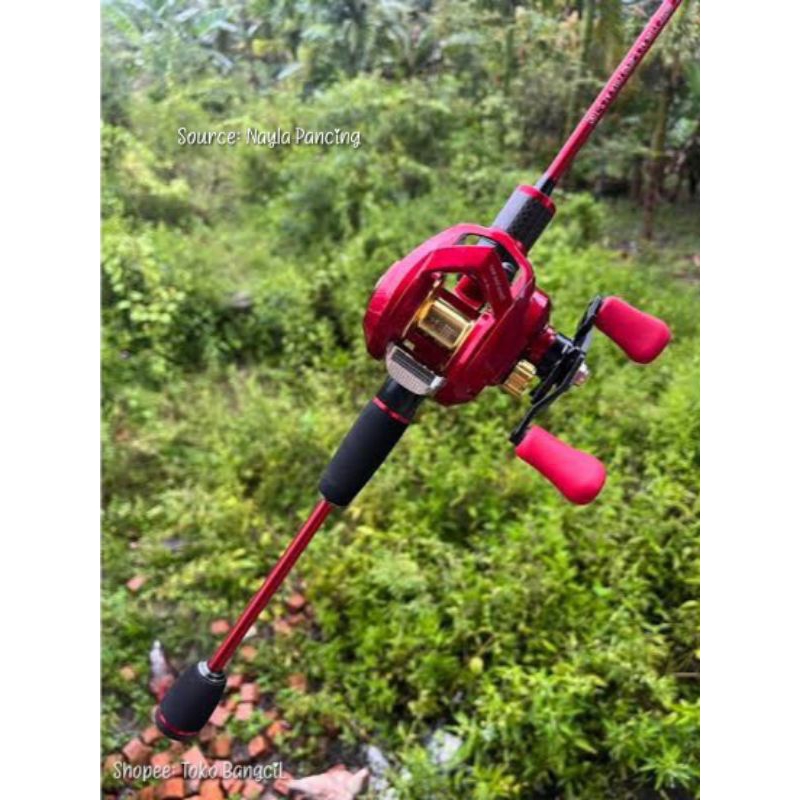 REEL BC ZORRO IRON MAN (LEFT HANDLE) + JORAN BC ZORRO RED ZOMBIE 2-6Lb (SUDAH TERMASUK SENAR PE) + 1