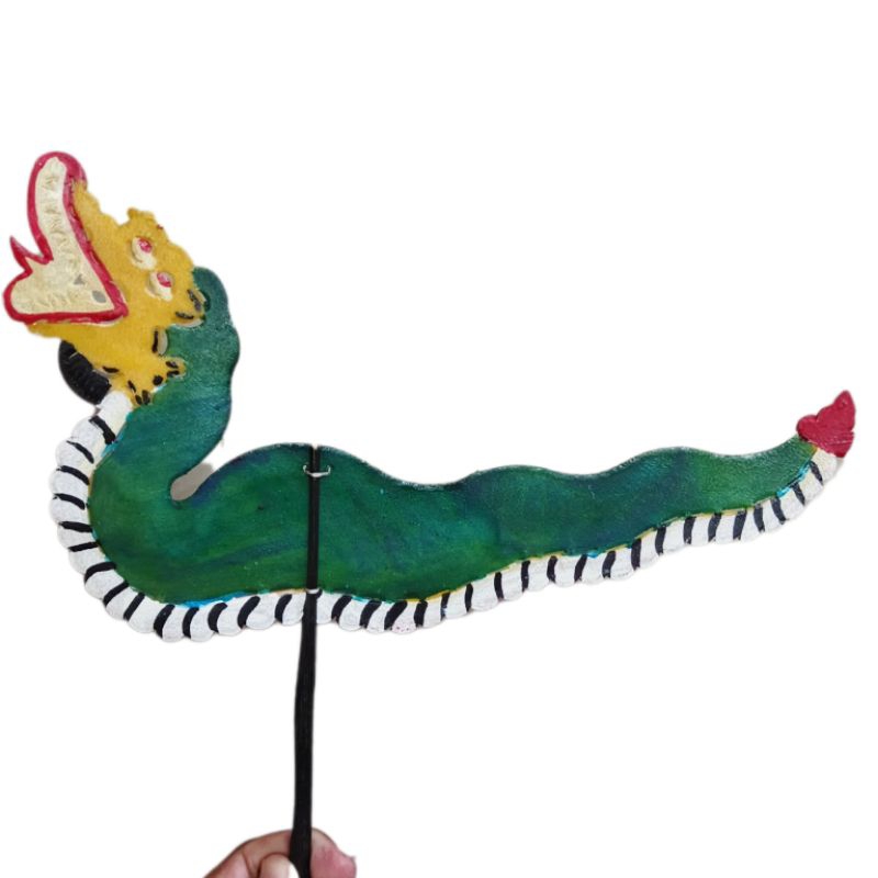 Wayang ular - wayang kulit lembu - wayang kulit asli - wayang 30 cm - wayang ukuran sedang