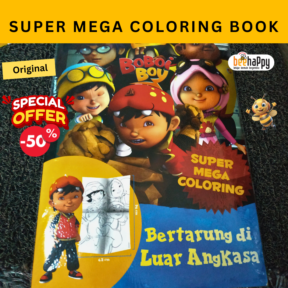 Buku Mewarnai Jumbo Boboiboy