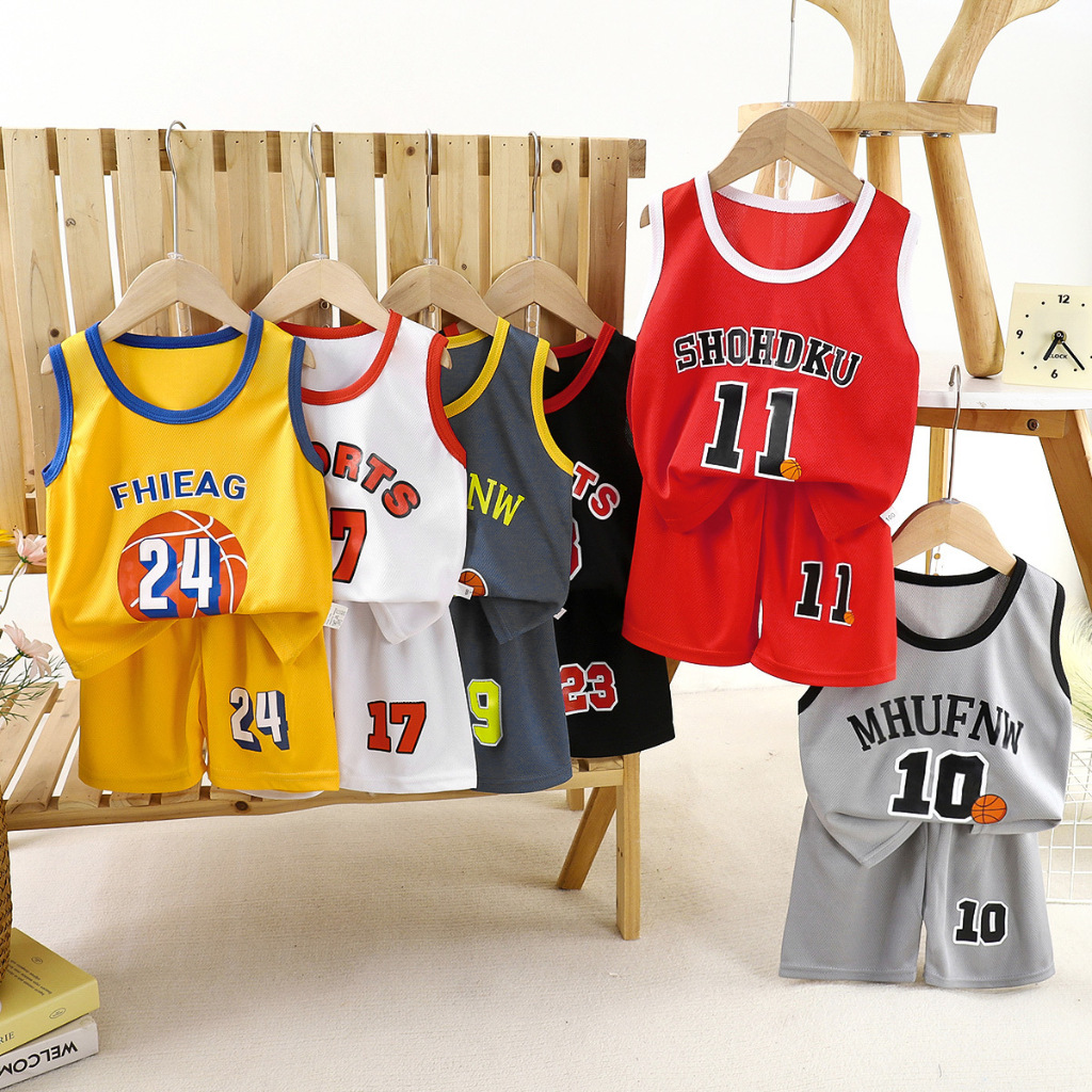 DIOEBABY BAJU BASKET ANAK/SETELAN SINGLET BASKET IMPOR/SETELAN SINGLET ANAK/JERSEY BASKET ANAK