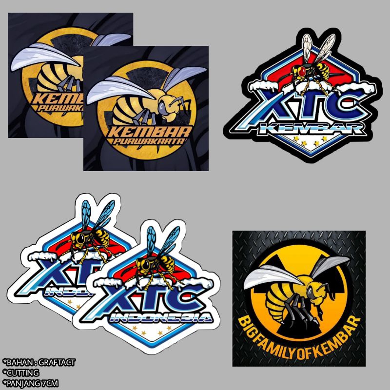 

Stiker xtc kembar purwakarta isi 6pcs