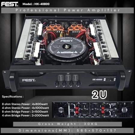 POWER AMPLIFIER FEST HK 40800 / POWER AMPLIFIER FEST HK40800