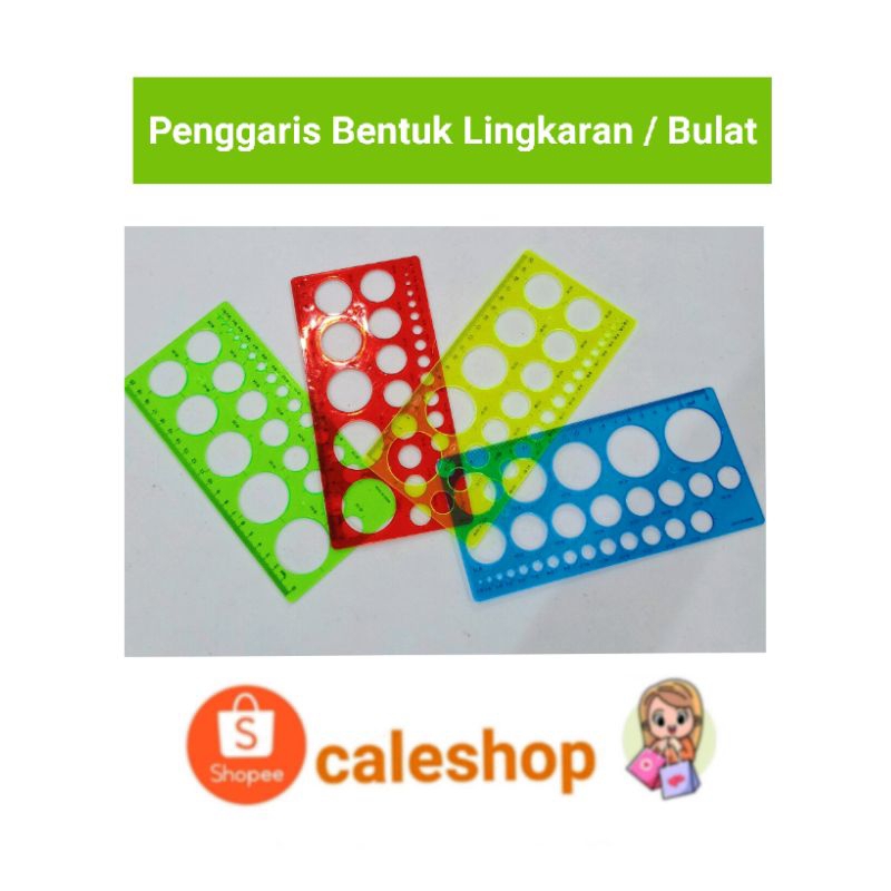 

Penggaris Bentuk Bulat Lingkaran ATK sekolah
