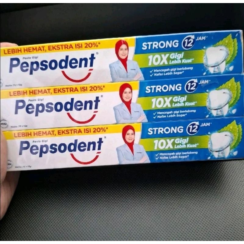 6 pcs PEPSODENT 75gr +15 gr murah