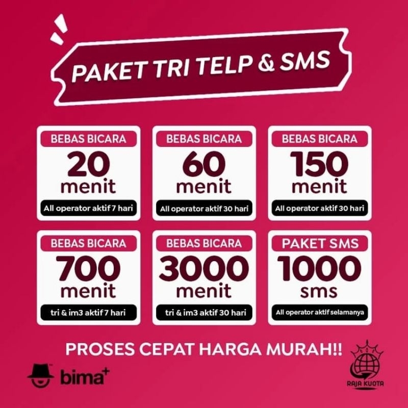Paket Nelpon Tri Thee Telpon Bebas Bicara