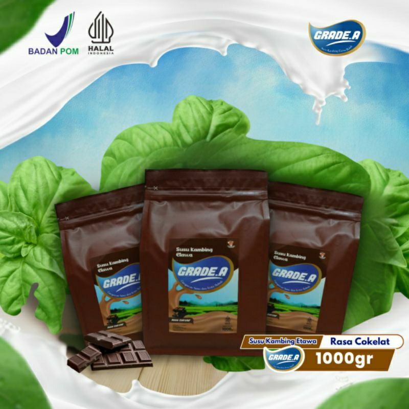 

Susu Kambing Etawa Grade A Coklat kemasan 1kg
