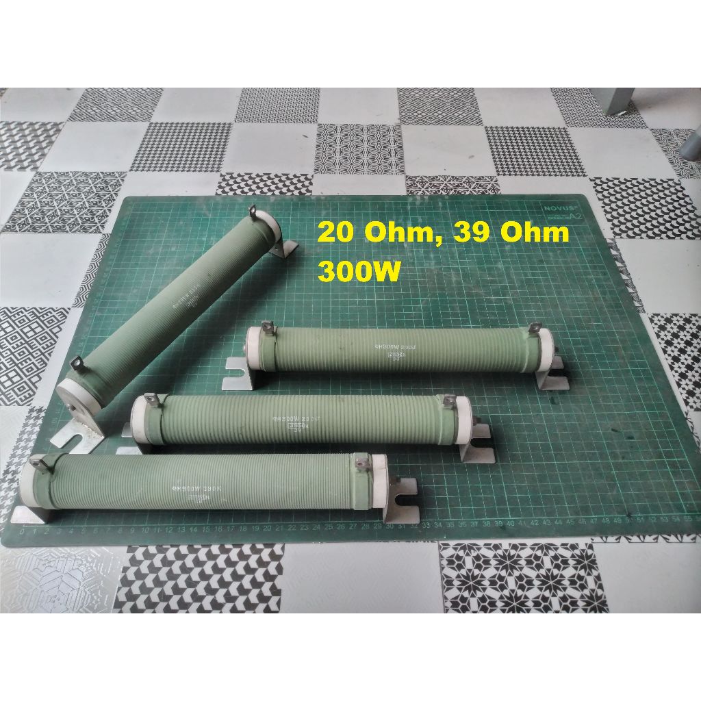 Resistor WIREWOUND Power Resistor/Tahanan geser Dummy load 20 Ohm, 39 Ohm 300W