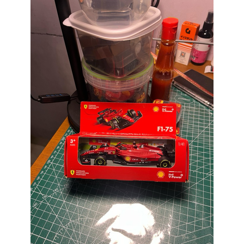Diecast Shell Ferrari F1-75 Skala 1/41