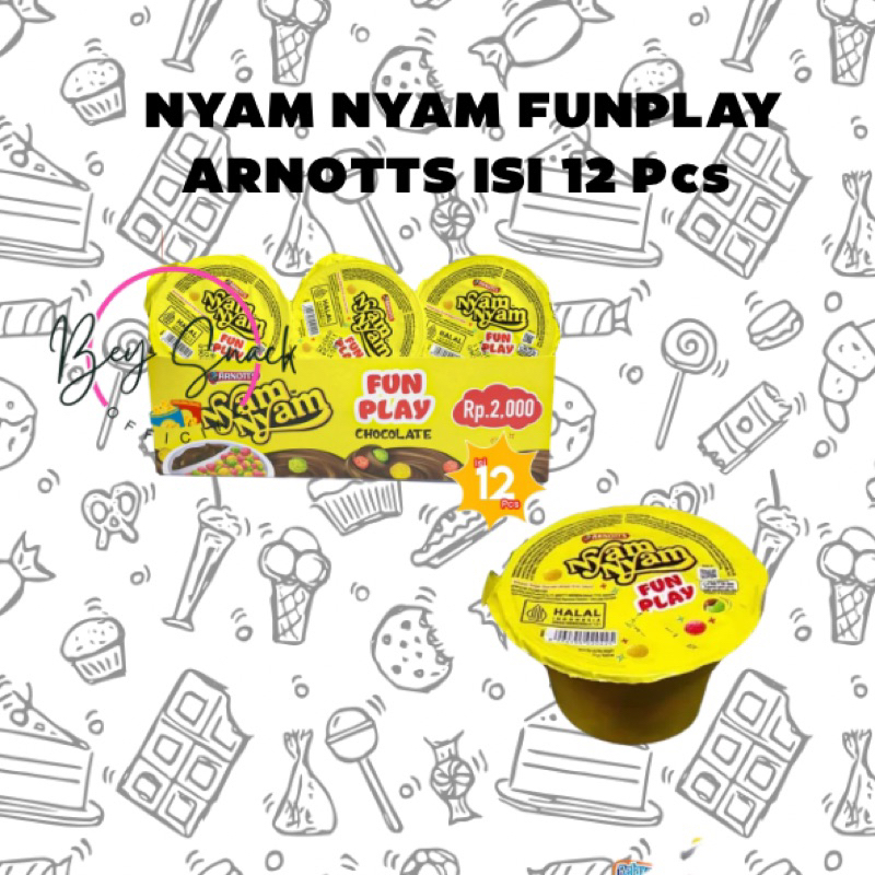 

ARNOTTS NYAM NYAM FUNPLAY ISI 12 PCS
