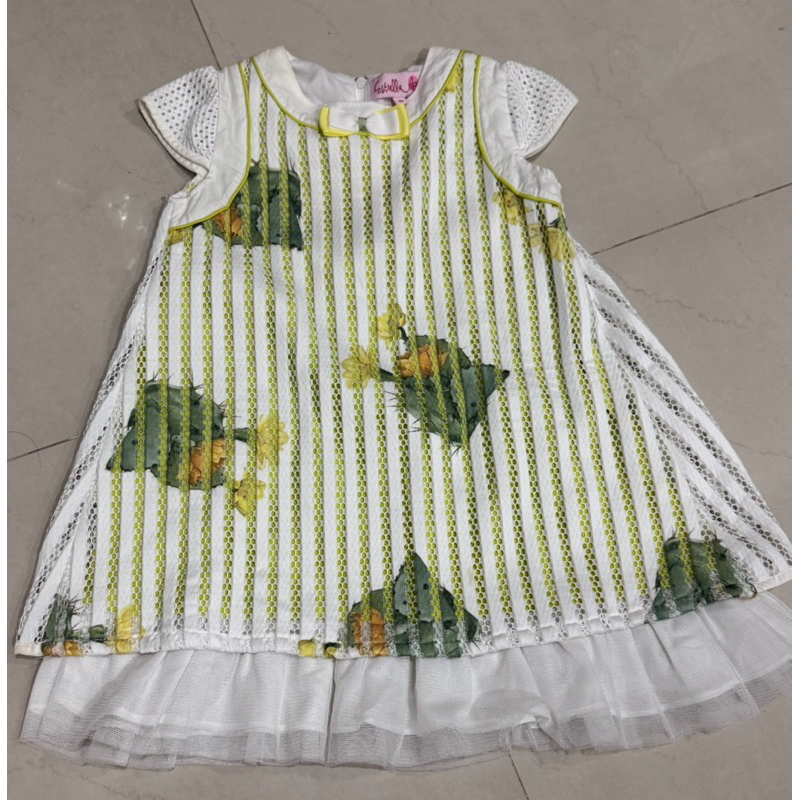 Dress baju anak hijau Estrella