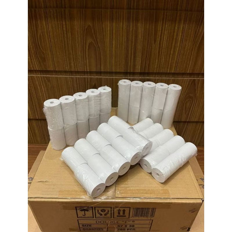 

Kertas Thermal 58x30 cocok untuk mesin edc dan printer bluetooth harga 1 pcs/1 roll