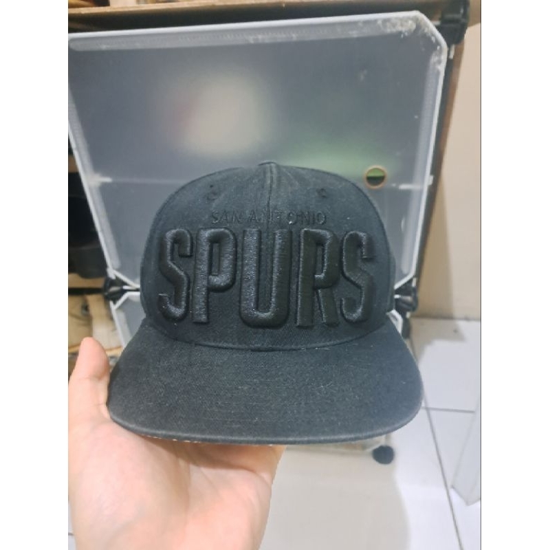 topi original second brand hyflat spurs big logo