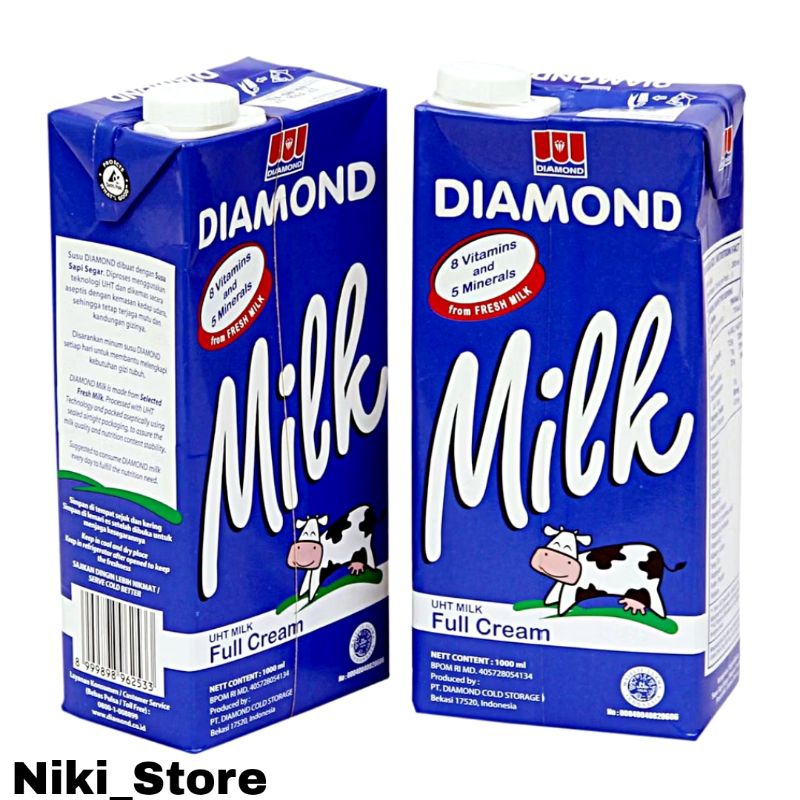 

SUSU UHT FULLCREAM DIAMOND 1 LITER