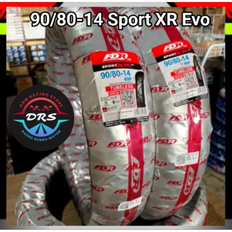 BAN LUAR FDR SPORT XR EVO 90/80-14 TUBELESS FDR