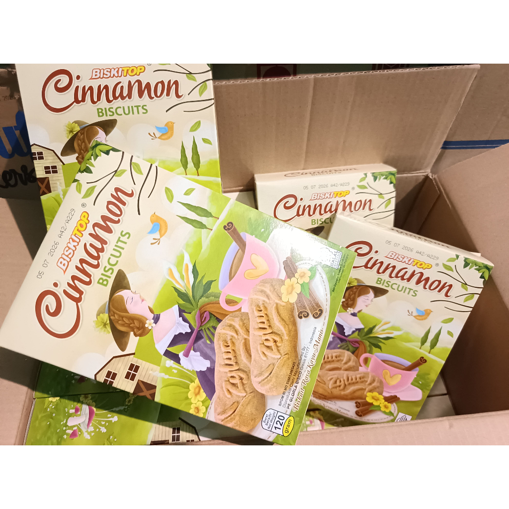 

Cinamon Biscuit timba 120gram / Jajanan / Parcel lebaran