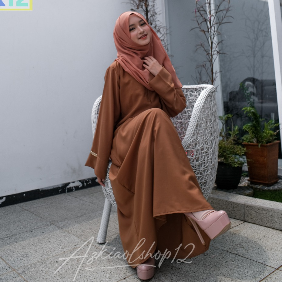GAMIS ABAYA POLOS SIZE S M L XL XXL/ABAYA TURKEY/ABAYA UMROH