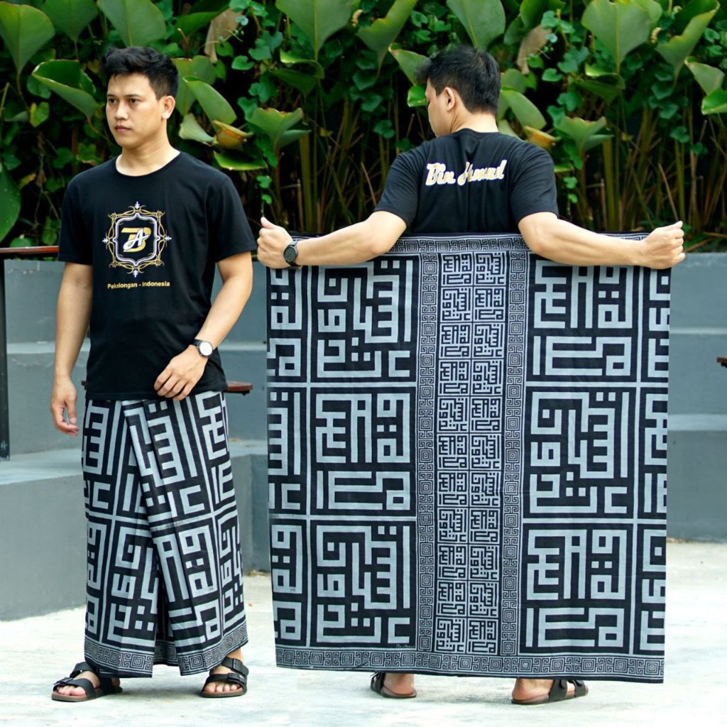 Sarung Motif Kufi Bahan Katun Sarung Dewasa Sarung Sablon