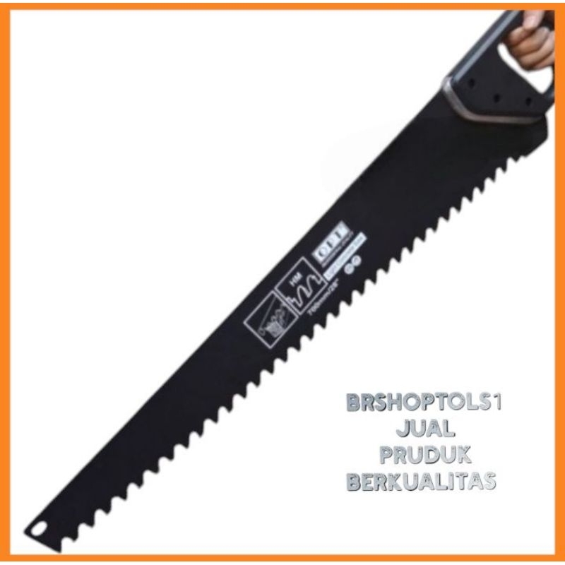 Gergaji Bata Hebel 70 Cm / 28" OPT Gergaji Batu Beton Hand Saw Concrete Saw 700 Mm