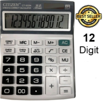 

Kalkulator CT-933N 12 Digit - Calculator Check Dual 2 Power