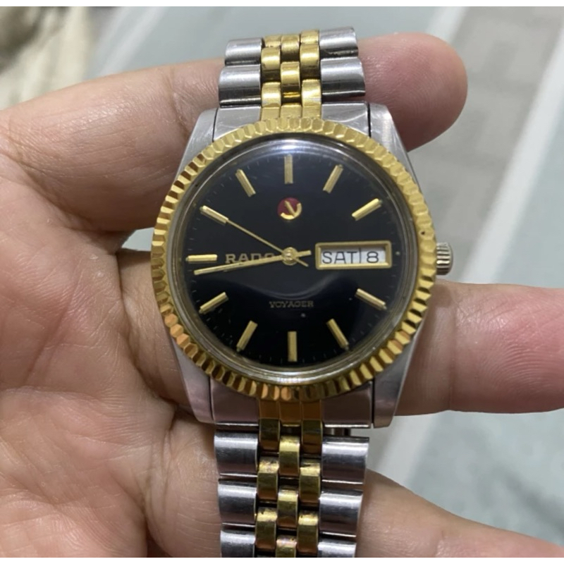 jam tangan RADO VOYAGER dial hitam