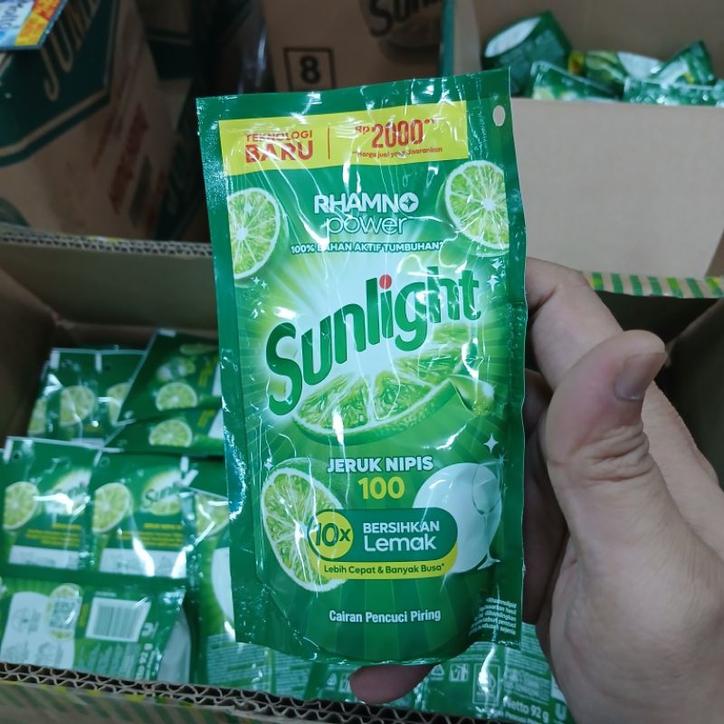 Sunlight Cairan Pencuci Piring 1Dus 90ml/92g