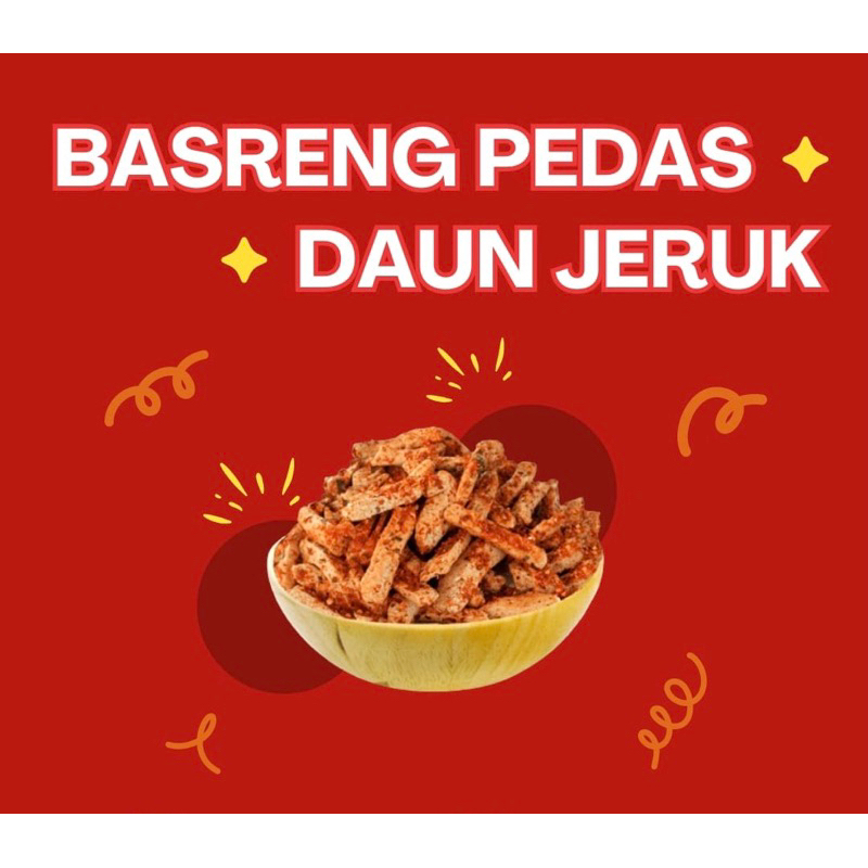 

BASRENG PEDAS DAUN JERUK UKURAN POUCH ELNOF.SNACk