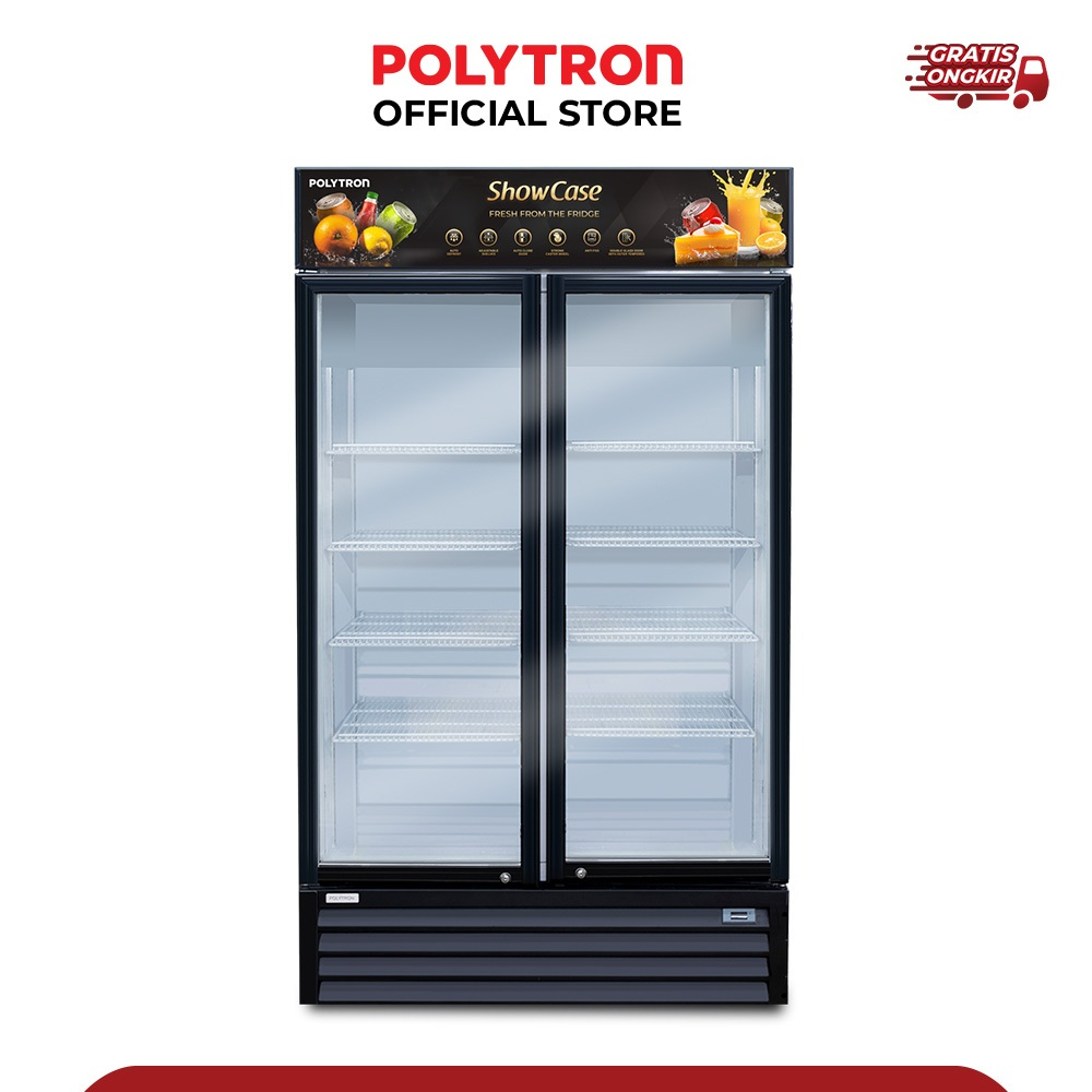 Showcase 2 Pintu Polytron 1000 Liter Display Cooler SCN-1020