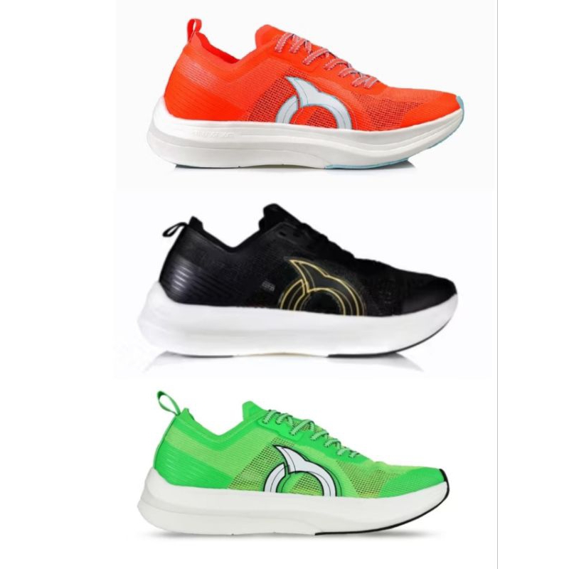 Ortuseight Sepatu lari /Running original HYPERSONIC 1.3 / NEON GREEN - PEACH / ORTUSEIGHT SEPATU LAR