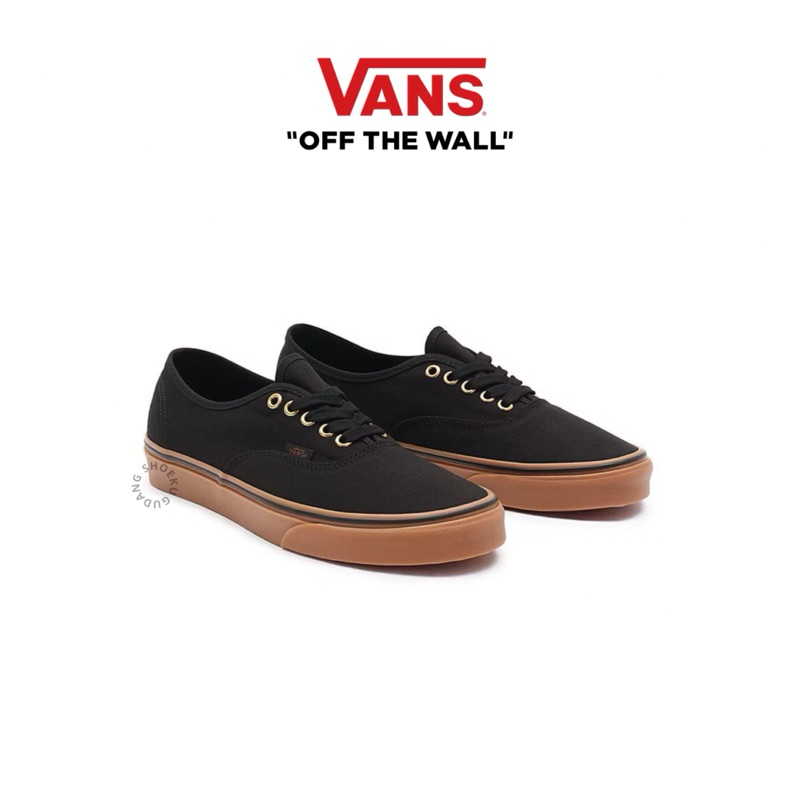 Vans Authentic Classic Black Rubber Gum